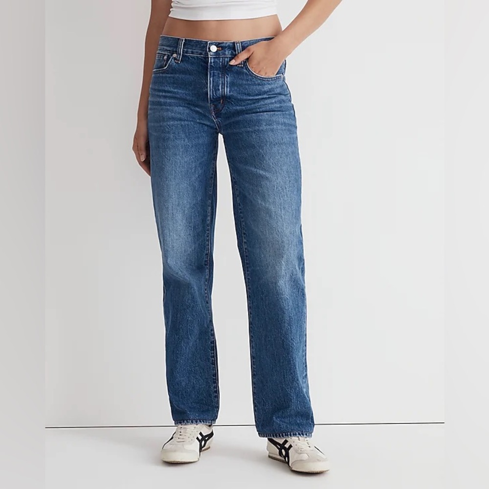Madewell Low-Slung Straight Jeans Palmina Wash Size 25
